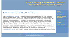 Desktop Screenshot of livingdharmacenter.org